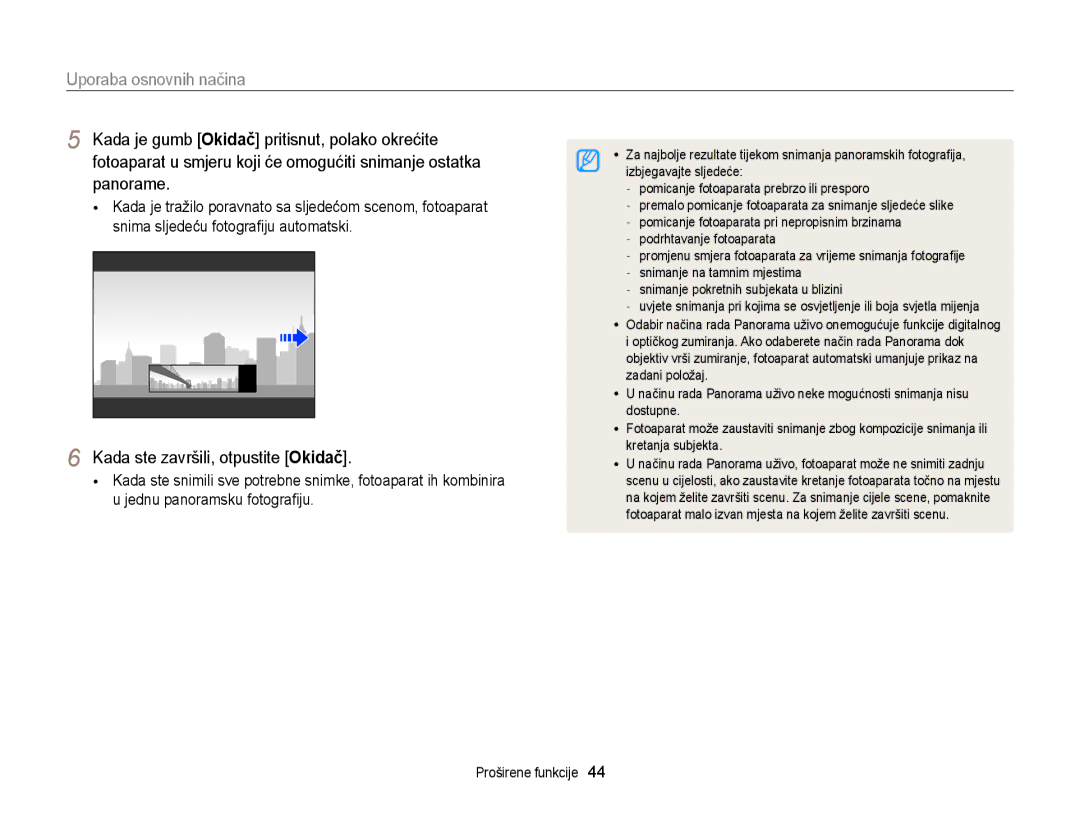 Samsung EC-DV300FBPBE3, EC-DV300FBPRE3, EC-DV300FBPSE3 manual Kada ste završili, otpustite Okidač 