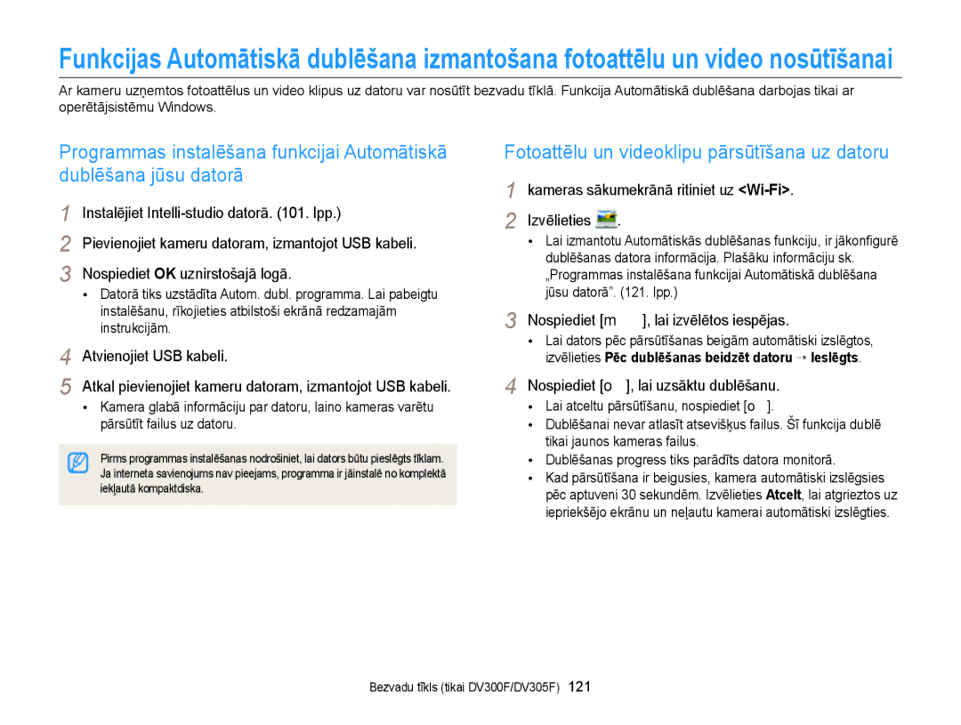 Samsung EC-DV300FBPUE2 manual Fotoattēlu un videoklipu pārsūtīšana uz datoru, Nospiediet m, lai izvēlētos iespējas 