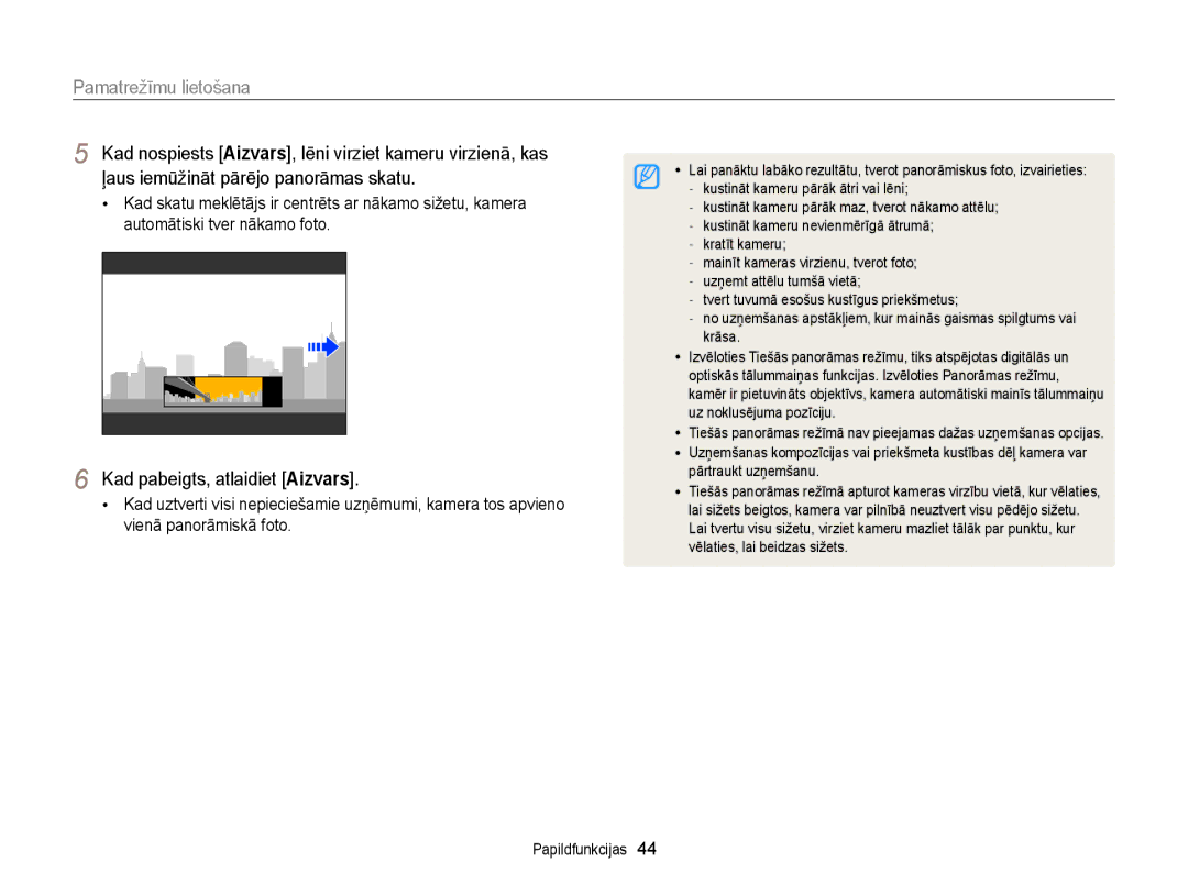 Samsung EC-DV300FBPBE2, EC-DV300FBPUE2 manual Kad pabeigts, atlaidiet Aizvars, Uz noklusējuma pozīciju 