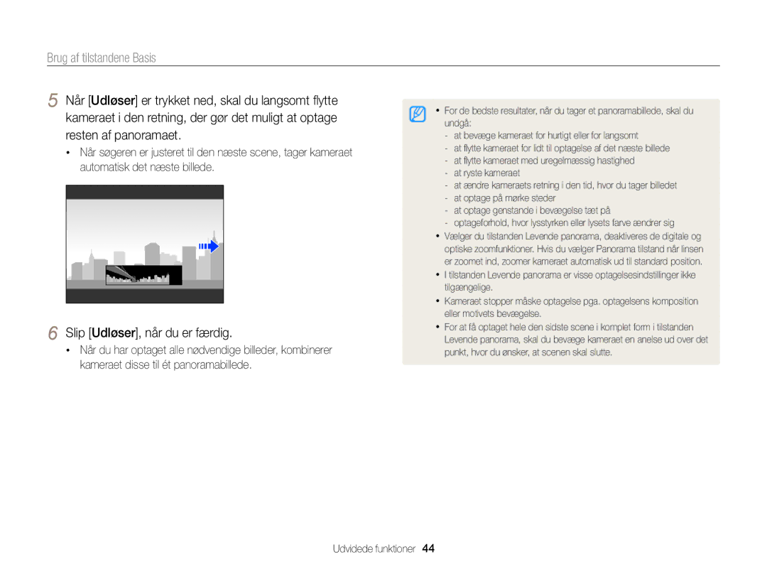 Samsung EC-DV300FBPBE2, EC-DV300ZBPUE2, EC-DV300ZBPBE2, EC-DV300FBPUE2, EC-DV300FBPRE2 manual Slip Udløser, når du er færdig 