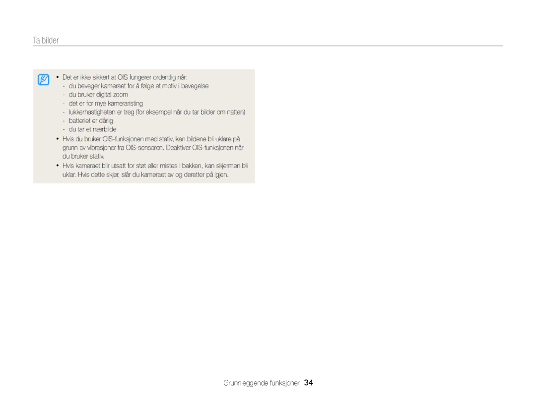 Samsung EC-DV300ZBPRE2, EC-DV300ZBPUE2, EC-DV300ZBPBE2, EC-DV300FBPUE2, EC-DV300FBPBE2, EC-DV300FBPRE2 manual Ta bilder 