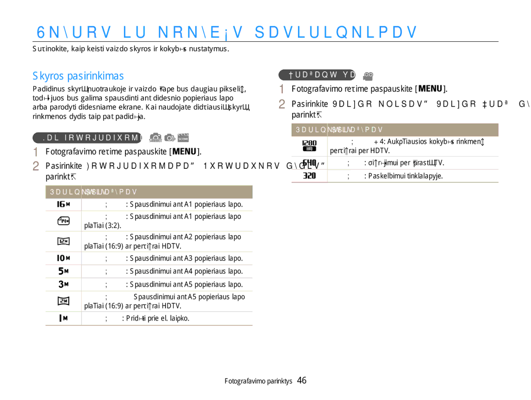 Samsung EC-DV90ZZFPBE2 manual Skyros ir kokybės pasirinkimas, Skyros pasirinkimas, 1024 X 768 Pridėti prie el. laiško 