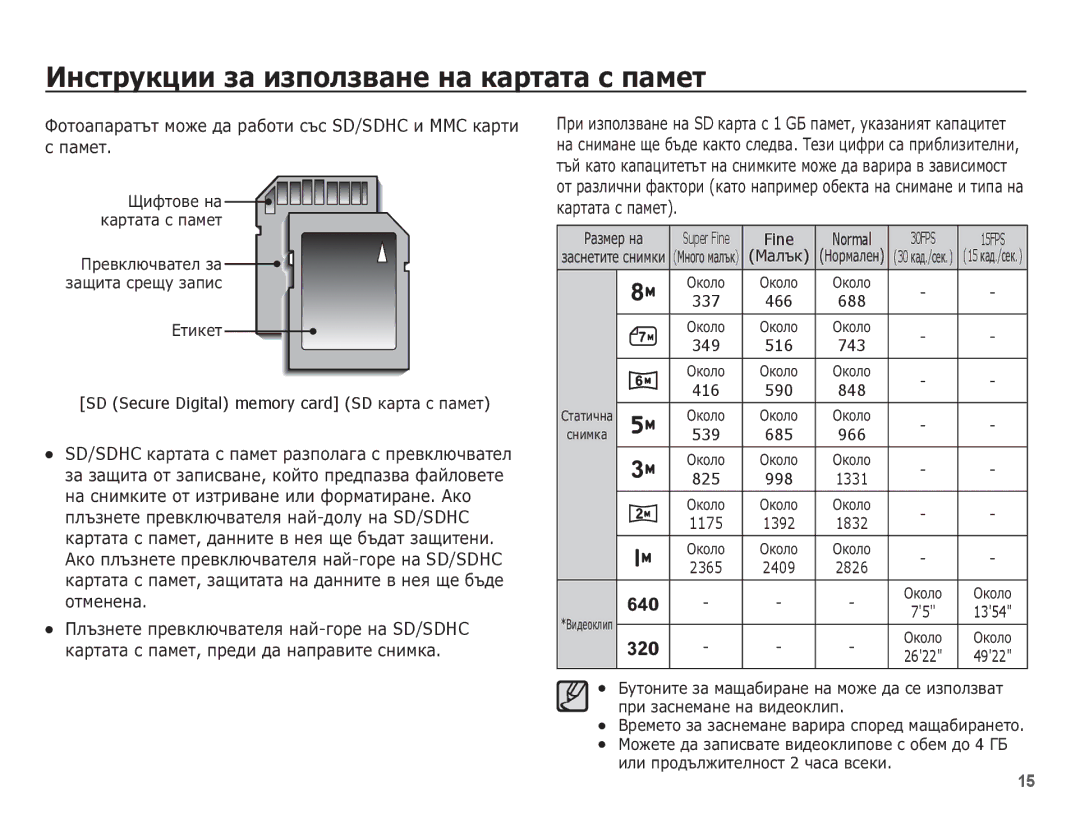 Samsung EC-ES10ZBBA/E3, EC-ES10ZSBA/E3, EC-ES10ZBBA/RU ǼȖȚȖȈȗȈȘȈȚȢȚ ȔȖȎȍ ȌȈ ȘȈȉȖȚȐ șȢș SD/SDHC Ȑ MMC Ȓȉșțȑ ș ȗȈȔȍȚ, 2622 