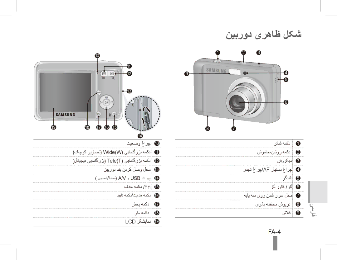 Samsung EC-ES10ZPBA/RU, EC-ES10ZBBA/FR, EC-ES10ZWBA/FR, EC-ES10ZPBA/FR, EC-ES10ZSBA/FR, EC-ES10ZSBA/IT نیبرود یرهاظ لکش, FA-4 