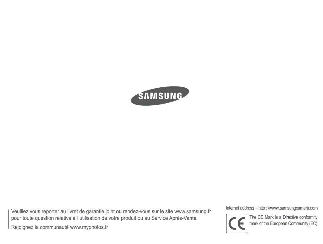 Samsung EC-ES10ZPBA/FR, EC-ES10ZBBA/FR, EC-ES10ZWBA/FR, EC-ES10ZSBA/FR manual 