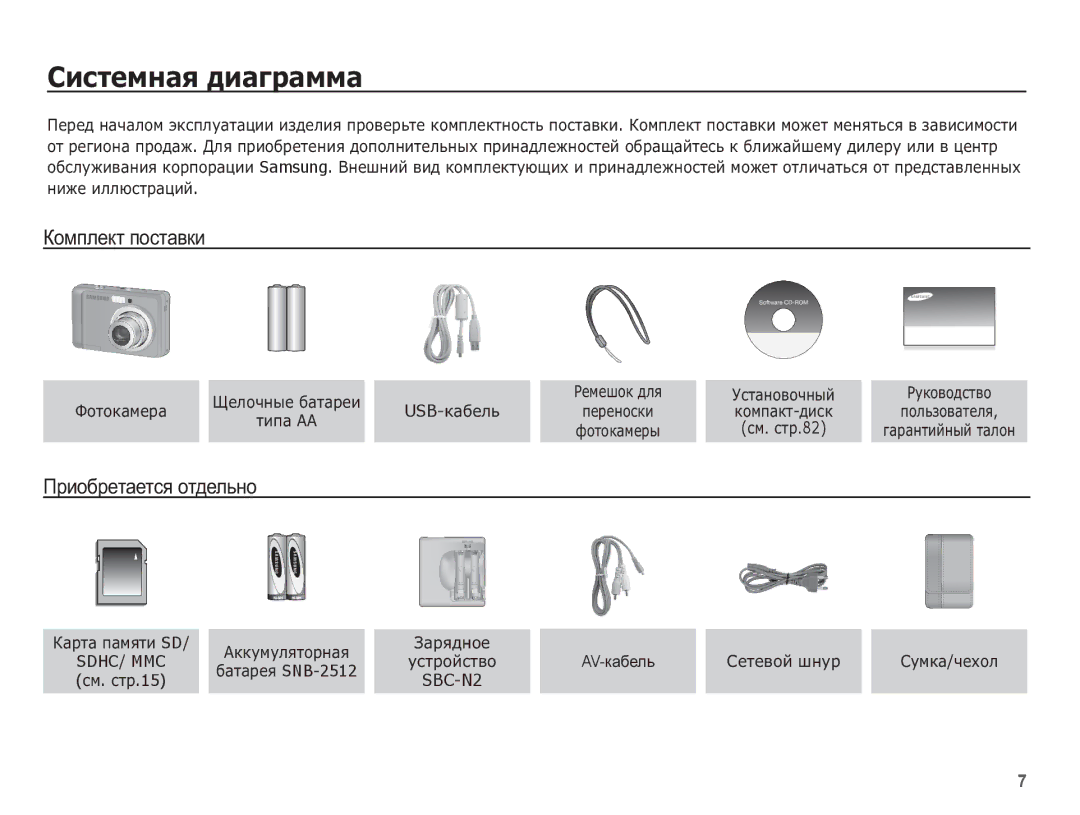 Samsung EC-ES10ZBBA/RU, EC-ES10ZSBA/RU, EC-ES10ZWBA/RU manual ǸȐșȚȍȔȕȈȧ ȌȐȈȋȘȈȔȔȈ, Ʉɨɦɩɥɟɤɬ ɩɨɫɬɚɜɤɢ, Ɉɪɢɨɛɪɟɬɚɟɬɫɹ ɨɬɞɟɥɶɧɨ 