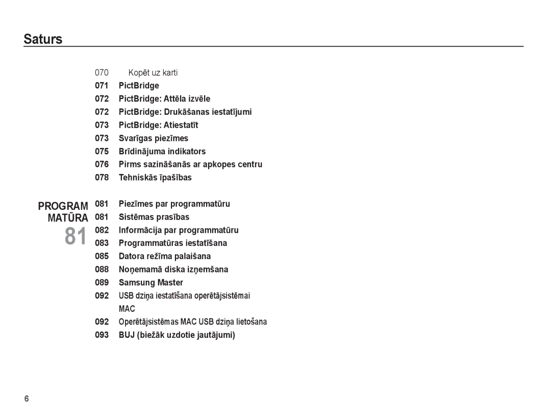 Samsung EC-ES10ZSBA/RU, EC-ES10ZBBA/RU manual 070 KopƝt uz karti 