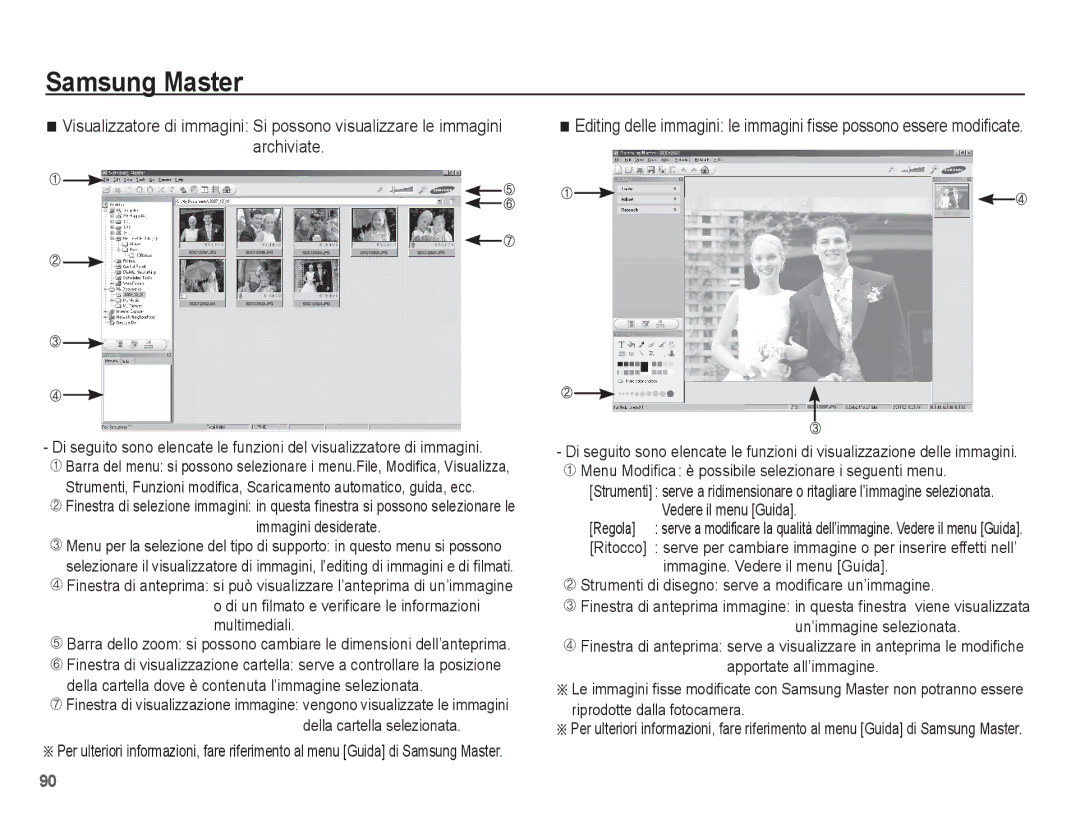 Samsung EC-ES10ZBBA/IT, EC-ES10ZSBA/IT manual Immagini desiderate, Di un filmato e verificare le informazioni multimediali 