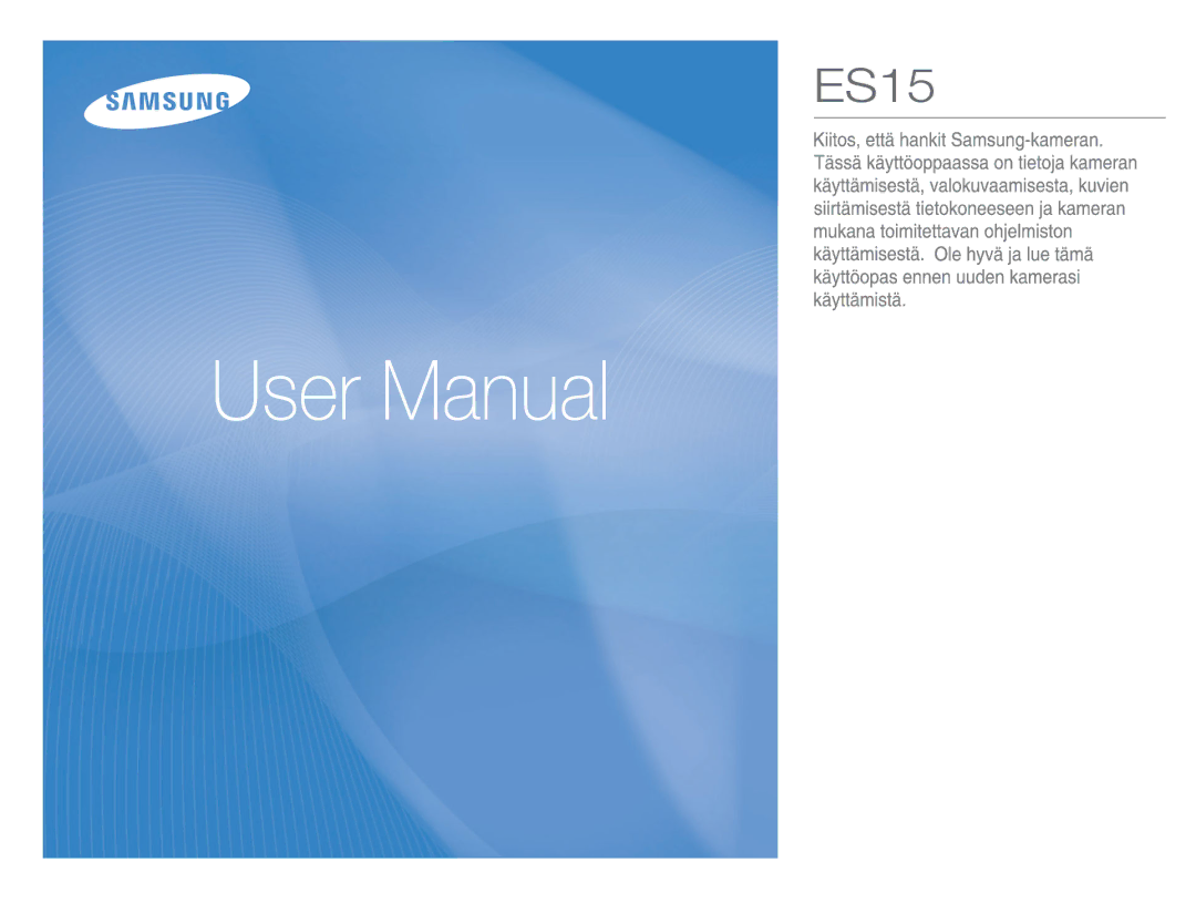 Samsung EC-ES15ZWBA/E2, EC-ES15ZBBA/E2, EC-ES15ZSBA/E2, EC-ES15ZPBA/E2 manual 