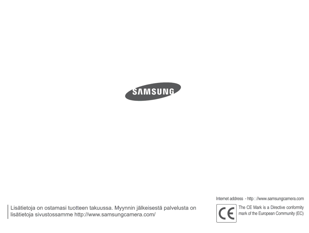 Samsung EC-ES15ZSBA/E2, EC-ES15ZBBA/E2, EC-ES15ZWBA/E2, EC-ES15ZPBA/E2 manual 