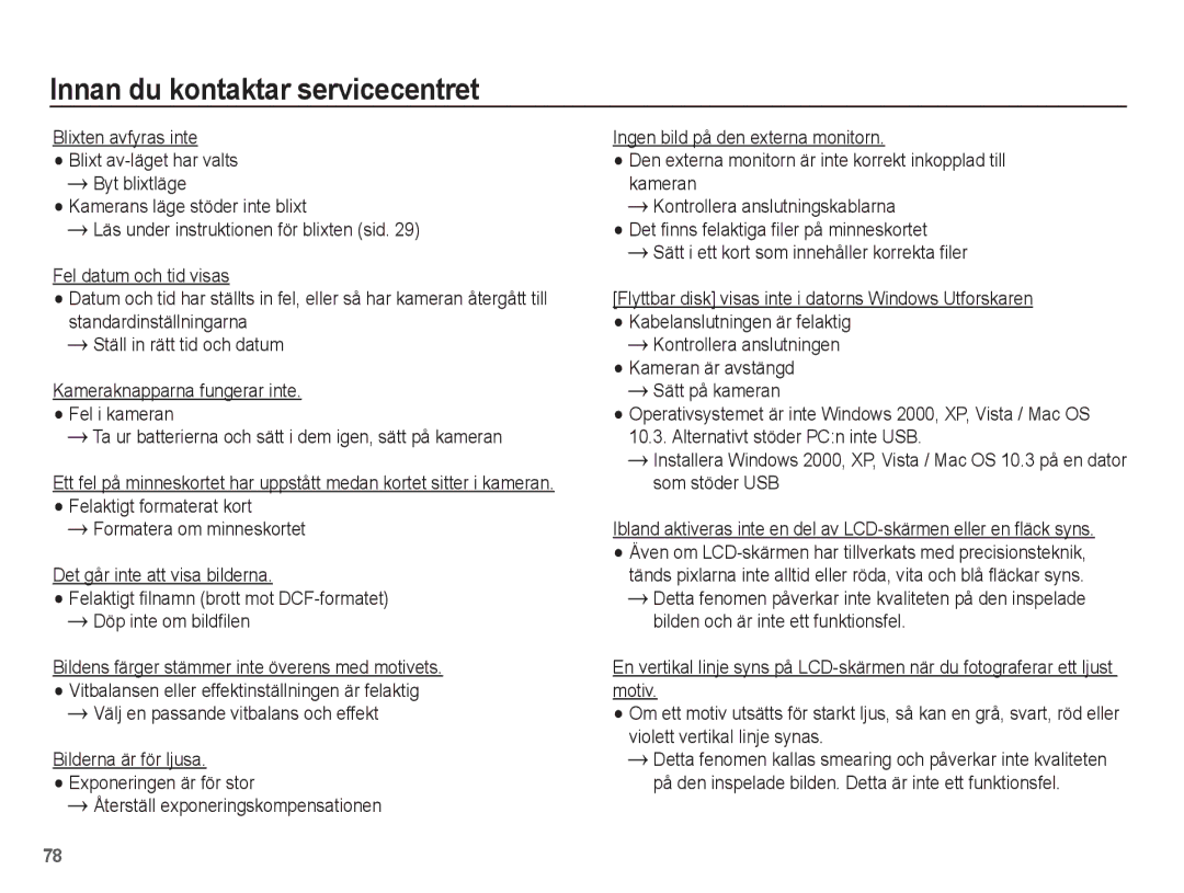 Samsung EC-ES15ZPBA/E2 manual Välj en passande vitbalans och effekt, Bilderna är för ljusa. Exponeringen är för stor 