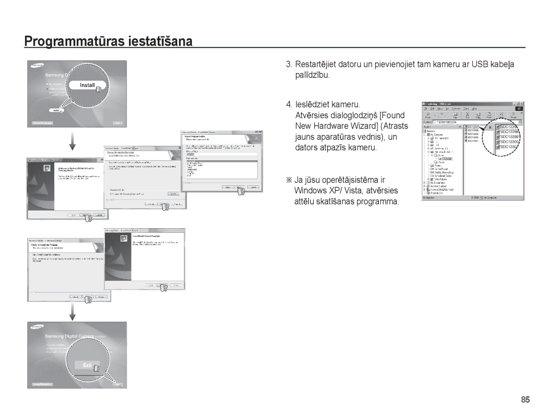 Samsung EC-ES15ZBBA/RU, EC-ES15ZSBA/RU manual Programmatǌras iestatƯšana 