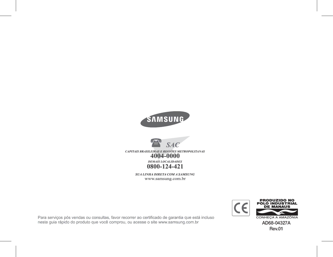 Samsung EC-ES17ZZBABVN, EC-ES17ZZBABE1, EC-ES17ZZBASIT, EC-ES17ZZBABIT, EC-ES17ZZDAPAS, EC-ES17ZZBASSA manual AD68-04327A Rev.01 