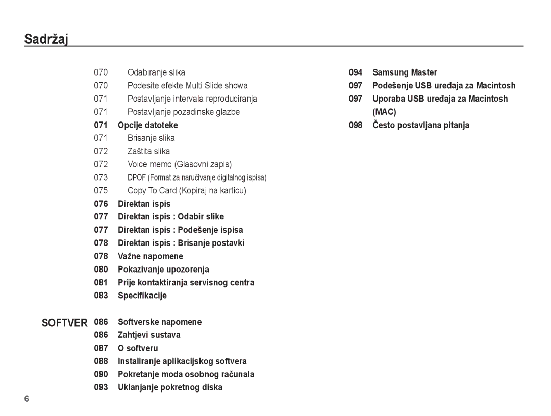 Samsung EC-ES20ZZBAWE3, EC-ES20ZZBAPE3, EC-ES20ZZBASE3, EC-ES20ZZBABE3 manual Mac 