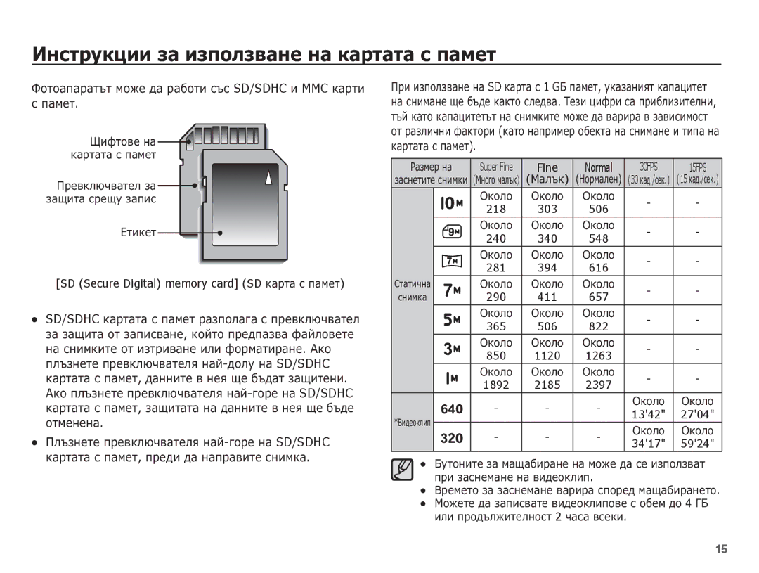 Samsung EC-ES20ZZBASE3, EC-ES20ZZBAPE3 manual ȖȈȔȍȚ, SD/SDHC Ȓȉșțȉțȉ ș ȗȈȔȍȚ ȘȈȏȗȖȓȈȋȈ ș ȗȘȍȊȒȓȦȟȊȈȚȍȓ, ȖȚȔȍȕȍȕȈ 