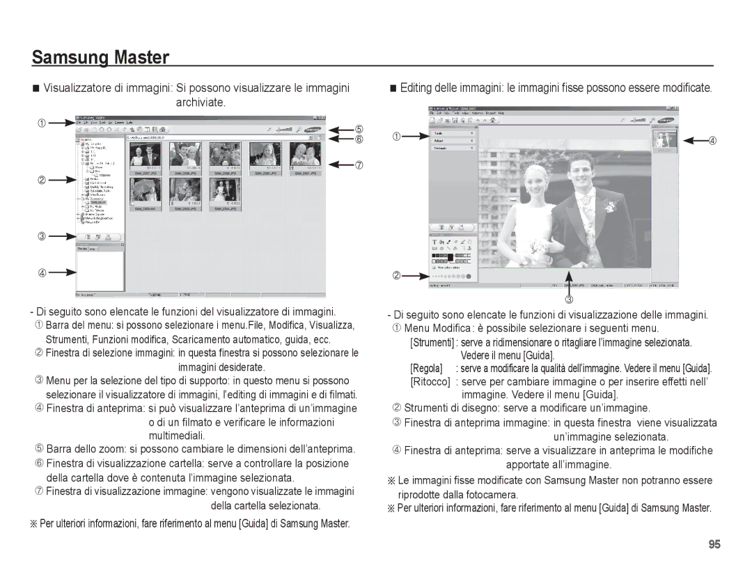 Samsung EC-ES20ZZBAWIT, EC-ES20ZZBAPIT manual Immagini desiderate, Di un filmato e verificare le informazioni multimediali 