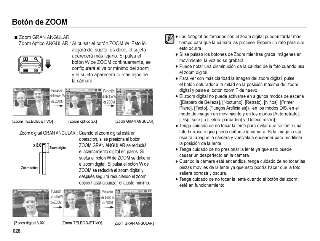 Samsung EC-ES25ZZBABE1 manual 028 