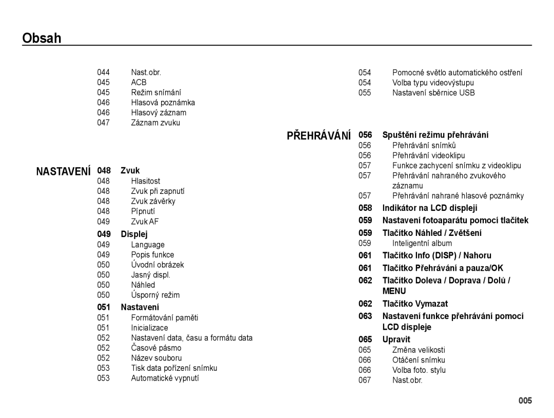 Samsung EC-ES25ZZBABE3, EC-ES25ZZBARE3 Displej, Nastavení, Přehrávání 056 Spuštění režimu přehrávání, Inteligentní album 