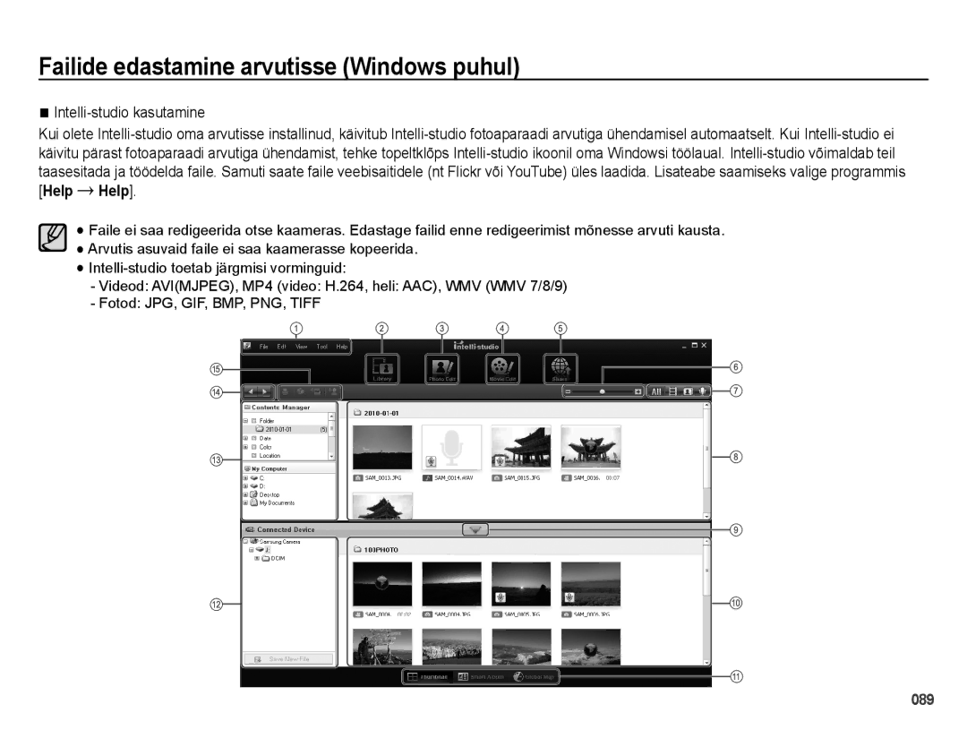 Samsung EC-ES25ZZBARRU, EC-ES25ZZBASRU, EC-ES25ZZBABRU manual 089 