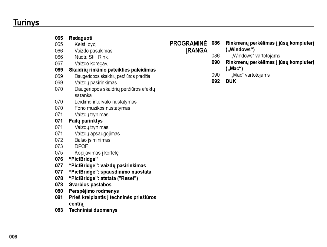 Samsung EC-ES25ZZBASRU, EC-ES25ZZBARRU Skaidriǐ rinkinio pateikties paleidimas, Daugeriopos skaidrių peržiūros pradžia 