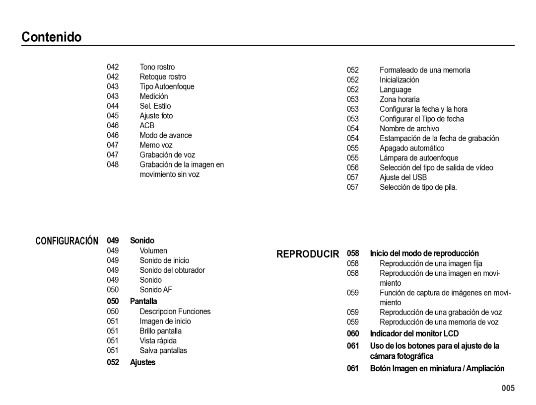 Samsung EC-ES28ZZBABE1 manual Memo voz, Volumen Sonido de inicio Sonido del obturador Sonido AF 