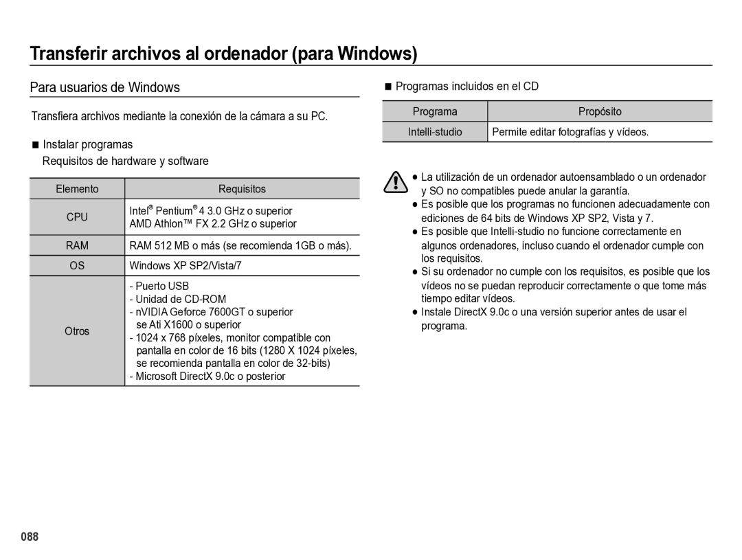 Samsung EC-ES28ZZBABE1 manual Transferir archivos al ordenador para Windows, Para usuarios de Windows 