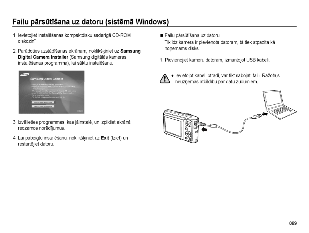 Samsung EC-ES28ZZBASE2, EC-ES28ZZBABE2 manual 089 