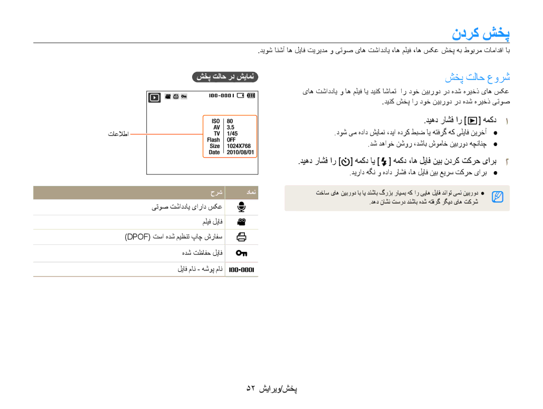 Samsung EC-ES30ZZBABSA ندرک شخپ, شخپ تلاح عورش, دیهد راشف ار همکد ای همکد ،اه لیاف نیب ندرک تکرح یارب2, 52 پخش/ویرایش 