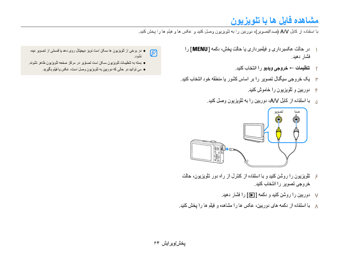 Samsung EC-ES30ZZDABME, EC-ES30ZZBASZA نویزیولت اب اه لیاف هدهاشم, دینک باختنا ار ویدیو یجورخ ! تامیظنت2, 64 پخش/ویرایش 