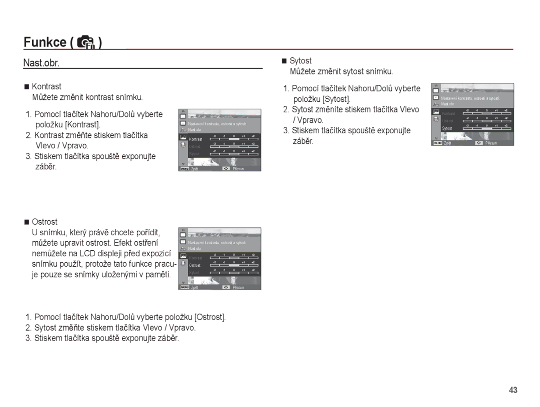 Samsung EC-ES55ZABP/E2, EC-ES55ZBBP/E3, EC-ES55ZABP/E3, EC-ES55ZPBP/E3, EC-ES55ZSBP/E3 manual Nast.obr 