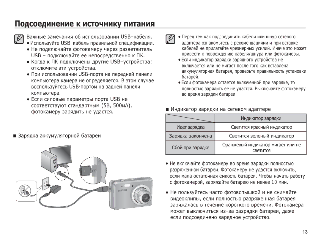 Samsung EC-ES55ZNBP/RU ǪȈȎȕȣȍ ȏȈȔȍȟȈȕȐȧ Ȗȉ ȐșȗȖȓȤȏȖȊȈȕȐȐ USB-ȒȈȉȍȓȧ, ǮȈȘȧȌȒȈ ȈȒȒțȔțȓȧȚȖȘȕȖȑ ȉȈȚȈȘȍȐ, ǰȕȌȐȒȈȚȖȘ ȏȈȘȧȌȒȐ 