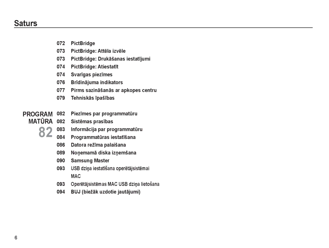 Samsung EC-ES55ZABP/RU, EC-ES55ZBBP/RU, EC-ES55ZSBP/RU manual Mac 