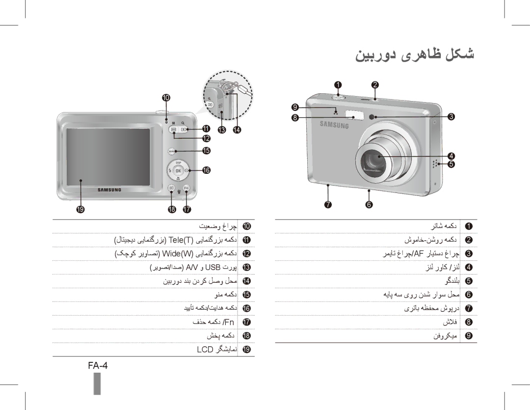 Samsung EC-ES55ZBBP/VN, EC-ES55ZPBP/FR, EC-ES55ZSBP/FR, EC-ES55ZABP/FR, EC-ES55ZBBP/FR, EC-ES55ZSBP/IT نیبرود یرهاظ لکش, FA-4 