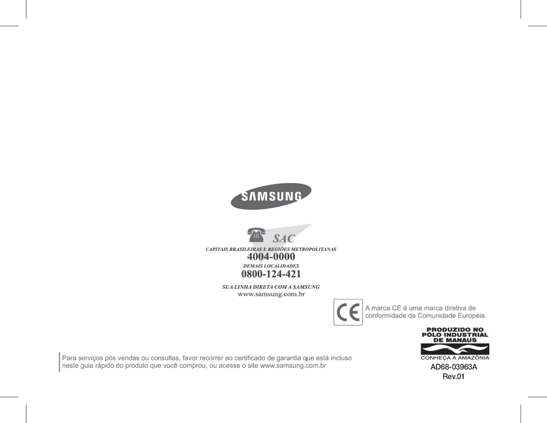 Samsung EC-ES55ZPBP/E3, EC-ES55ZPBP/FR, EC-ES55ZSBP/FR, EC-ES55ZABP/FR, EC-ES55ZBBP/FR, EC-ES55ZSBP/IT manual AD68-03963A Rev.01 