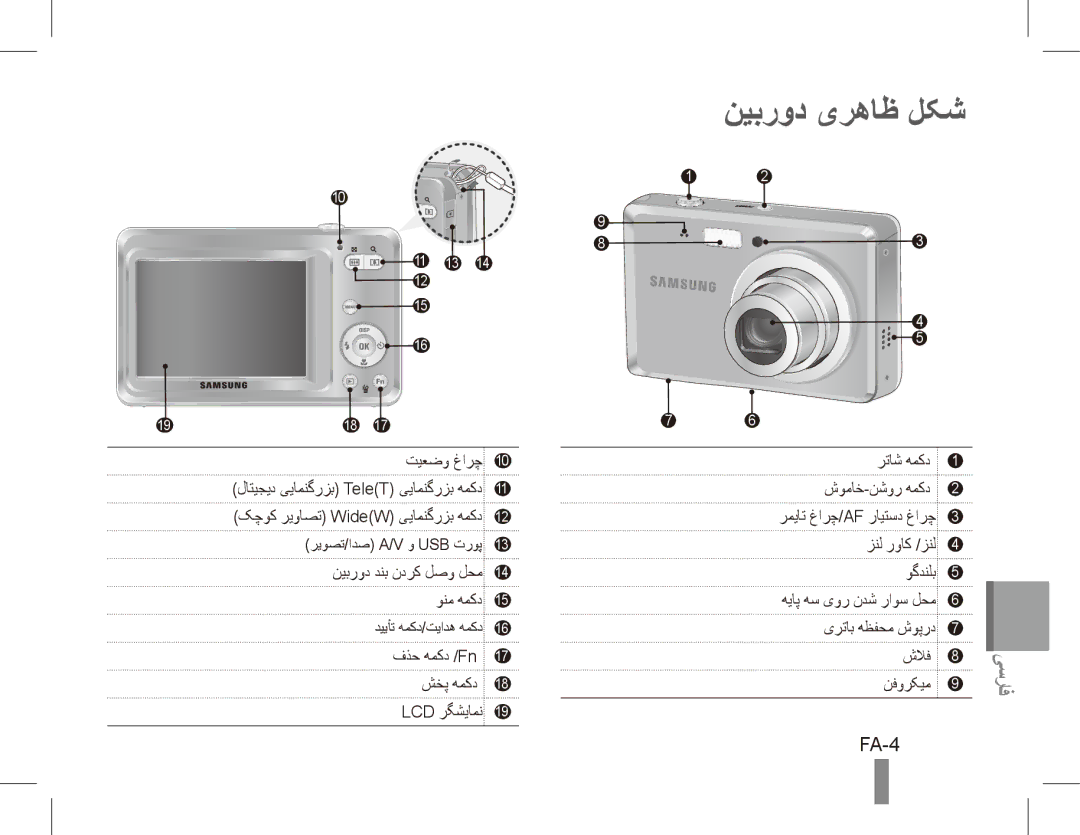 Samsung EC-ES60ZZBPRE1, EC-ES63ZZBPAE1, EC-ES60ZZBPPE1, EC-ES60ZZBPBE1, EC-ES60ZZBPAE1, EC-ES60ZZBPRIT نیبرود یرهاظ لکش, FA-4 