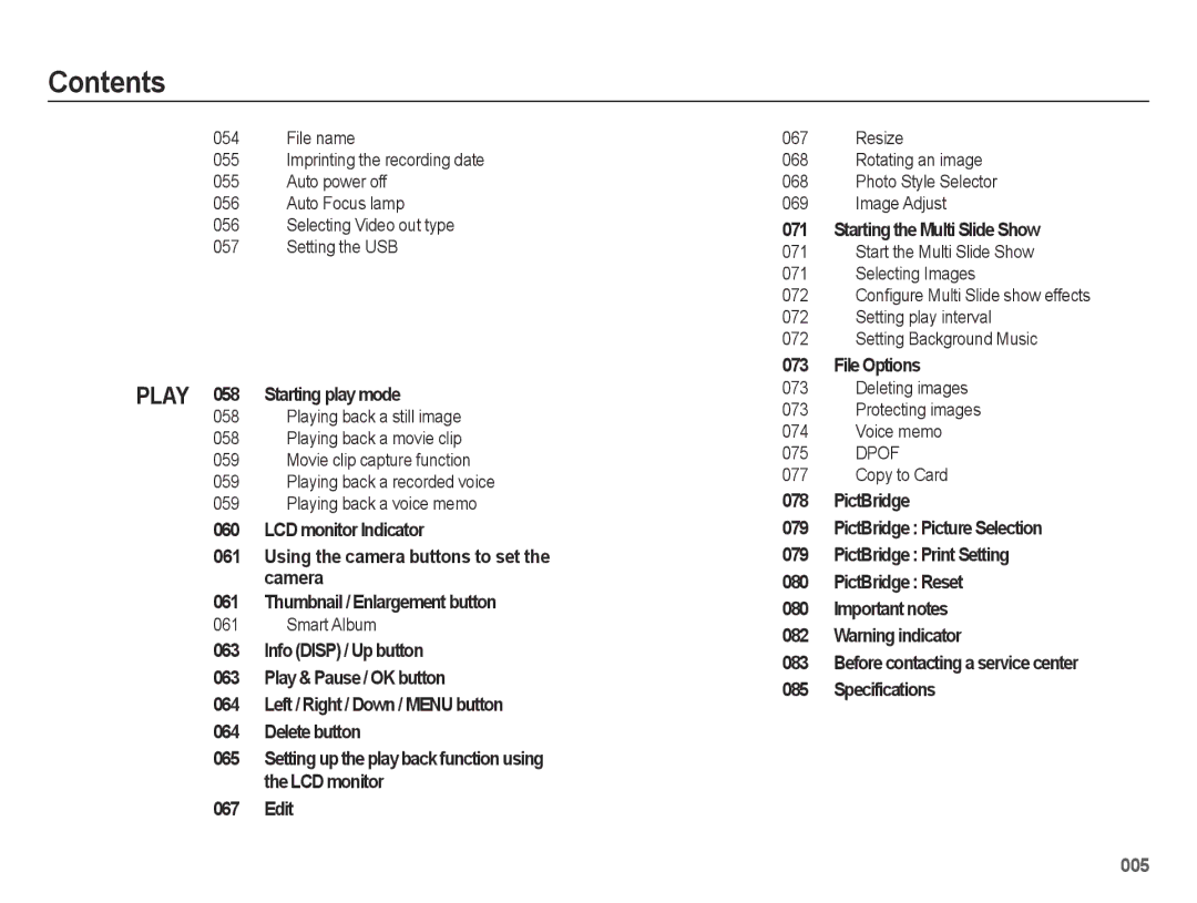 Samsung EC-ES65ZZBPPIT, EC-ES65ZZBPBGB manual Smart Album, Resize Rotating an image Photo Style Selector Image Adjust 