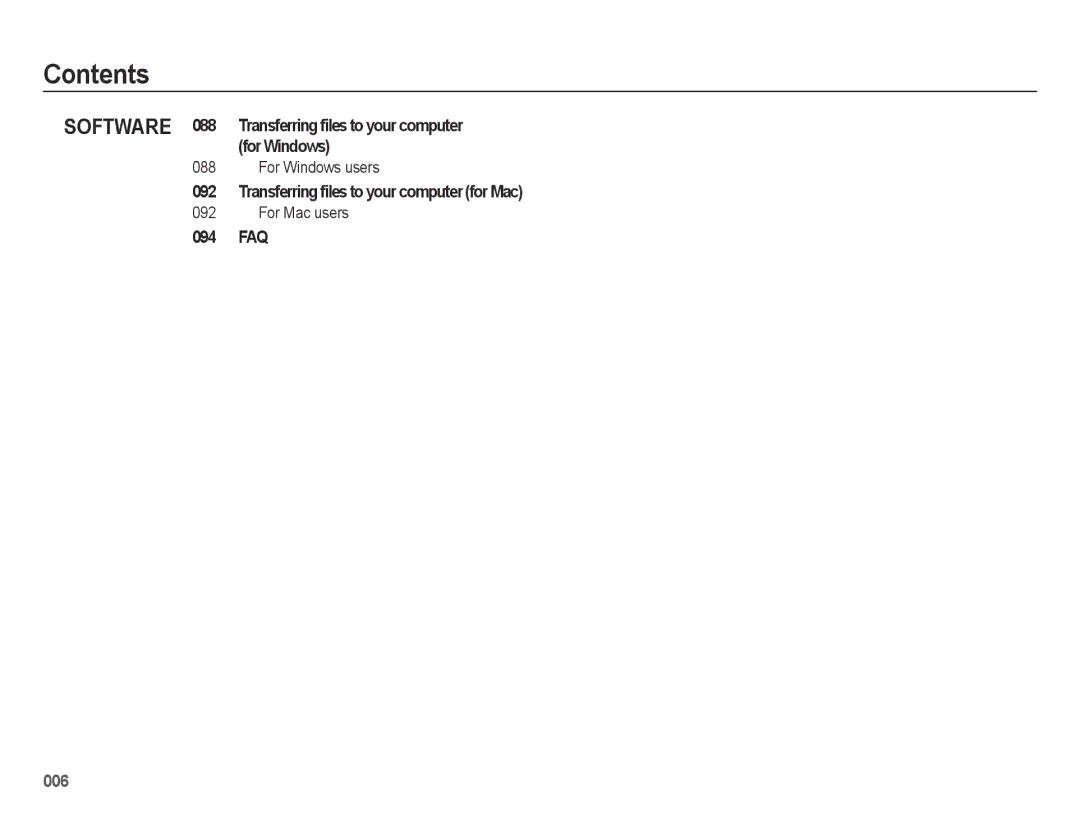 Samsung EC-ES65ZZDPSME, EC-ES65ZZBPBGB, EC-ES67ZZBPBE1, EC-ES67ZZBPWE1, EC-ES65ZZBPBE1, EC-ES65ZZBPSIT, EC-ES65ZZBPWIT Software 