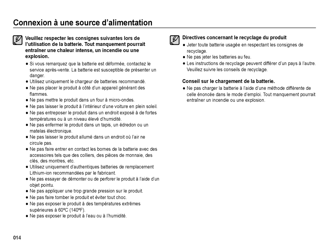 Samsung EC-ES65ZZBPBE1, EC-ES65ZZBPBGB, EC-ES67ZZBPBE1, EC-ES67ZZBPWE1 manual 014 