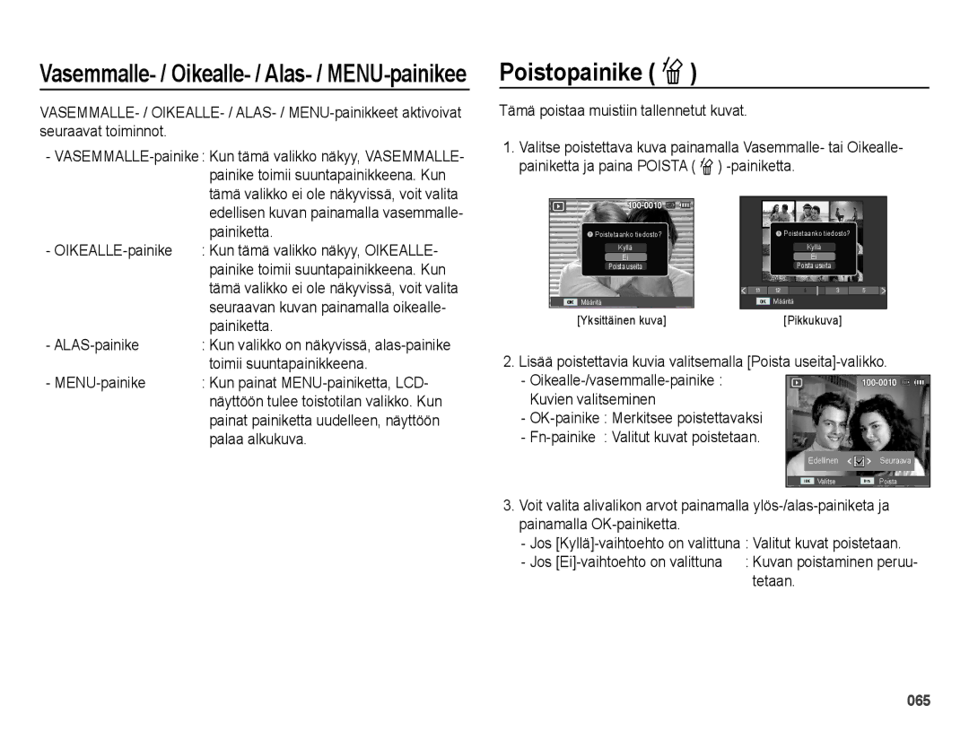 Samsung EC-ES73ZZBPBE2 manual Poistopainike Õ 