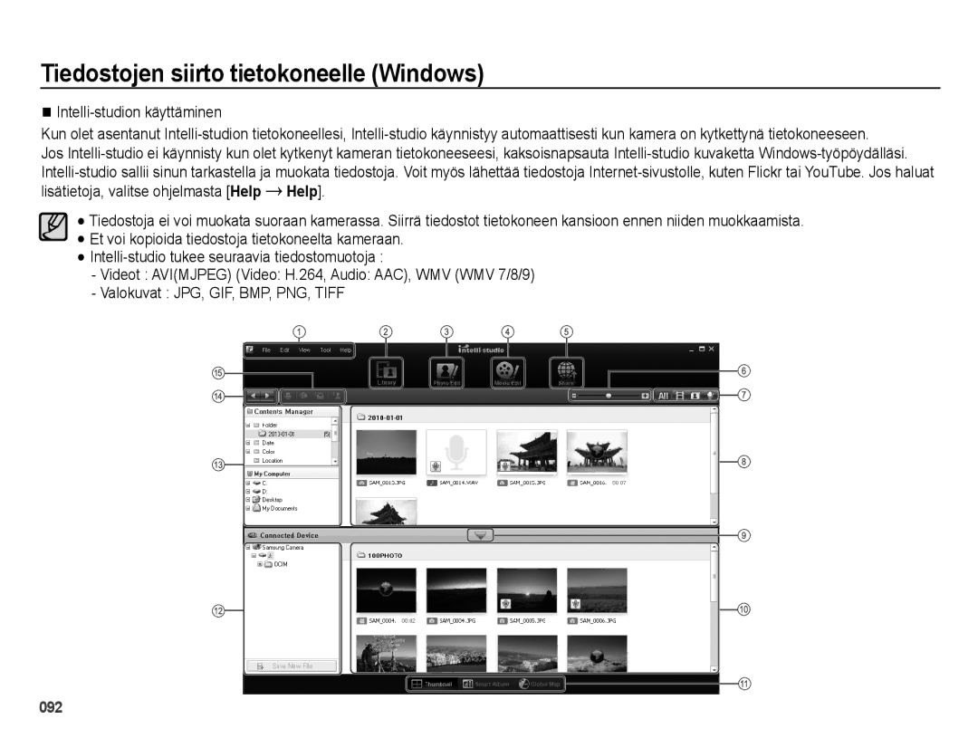 Samsung EC-ES73ZZBPBE2 manual Intelli-studion käyttäminen 