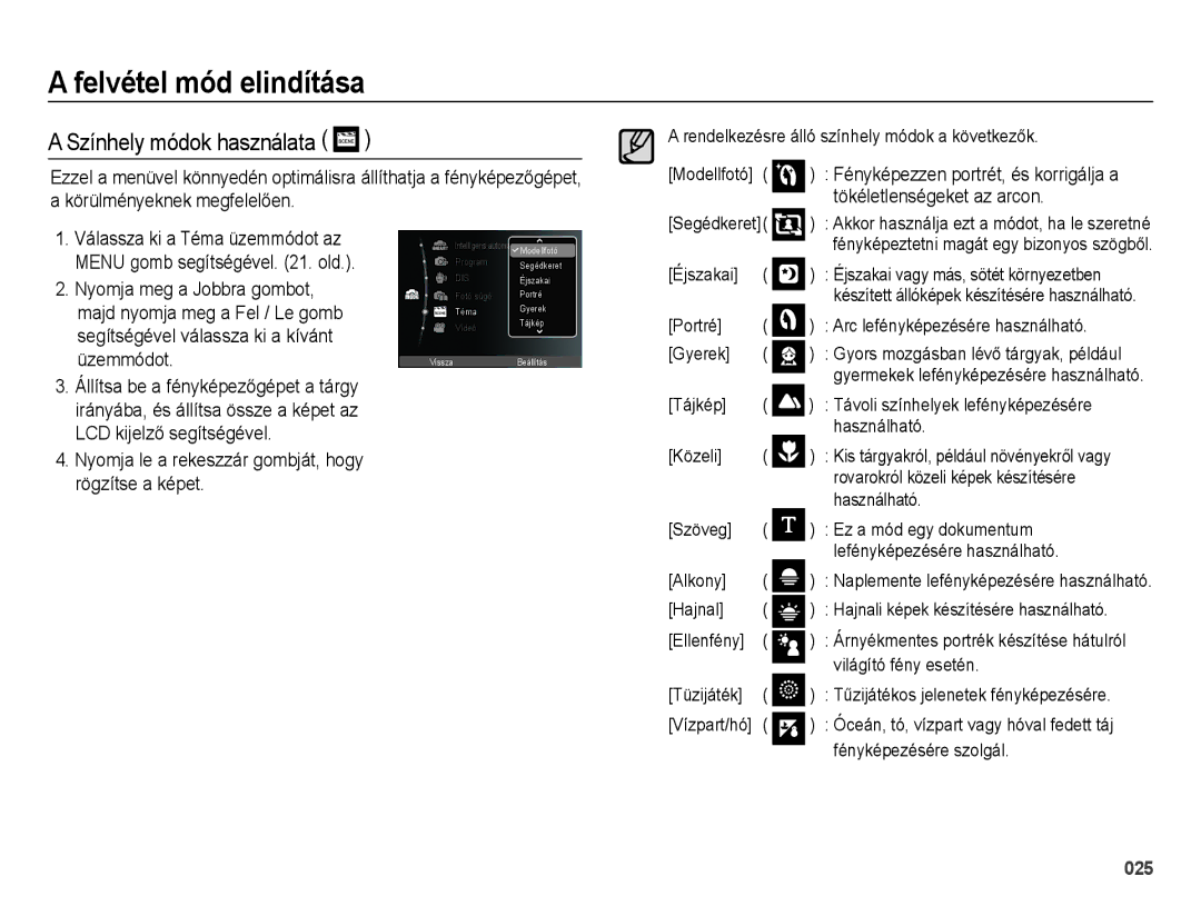 Samsung EC-ES73ZZBPSE3, EC-ES73ZZBPBE3, EC-ES73ZZBPOE3, EC-ES73ZZBPUE3 Színhely módok használata, Tökéletlenségeket az arcon 