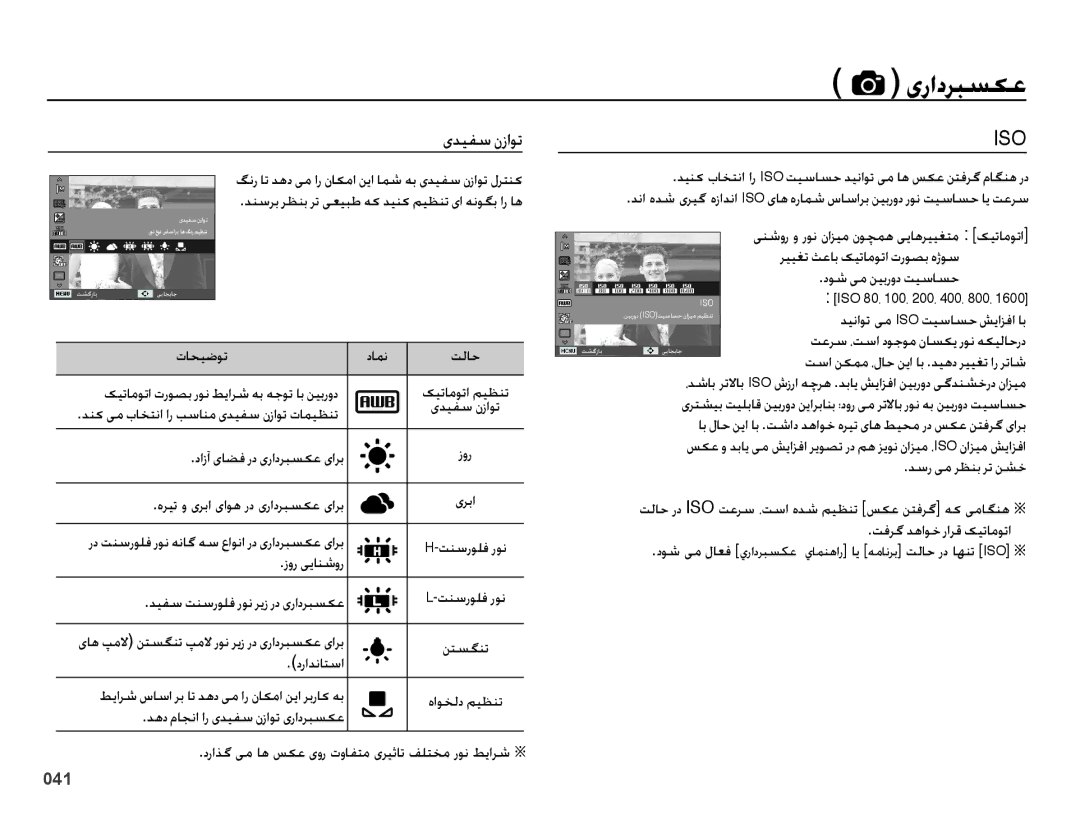 Samsung EC-ES73ZZBPRDX, EC-ES73ZZDPBIR, EC-ES73ZZBPRIL, EC-ES73ZZBPSDX, EC-ES73ZZDPOME, EC-ES73ZZBPSIL manual یدیفس نزاوت 