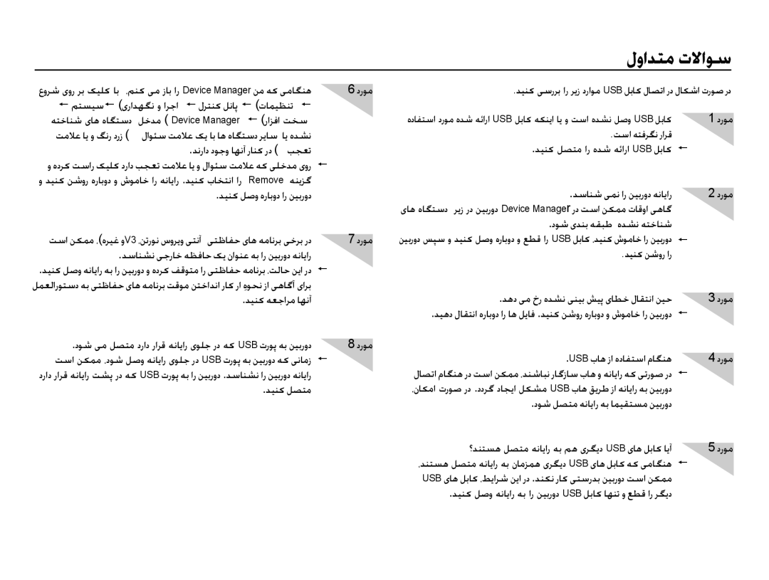 Samsung EC-ES73ZZBPRIL, EC-ES73ZZDPBIR, EC-ES73ZZBPSDX, EC-ES73ZZDPOME, EC-ES73ZZBPRDX manual لوادتم تلااوس, دینک لصتم 