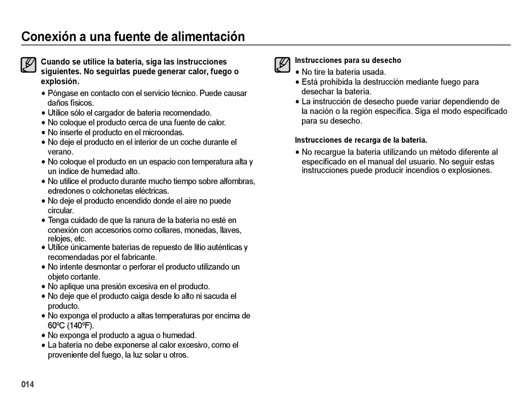 Samsung EC-ES74ZZBDBE1, EC-ES73ZZBBOCA, EC-ES73ZZBPRE1 manual 014 