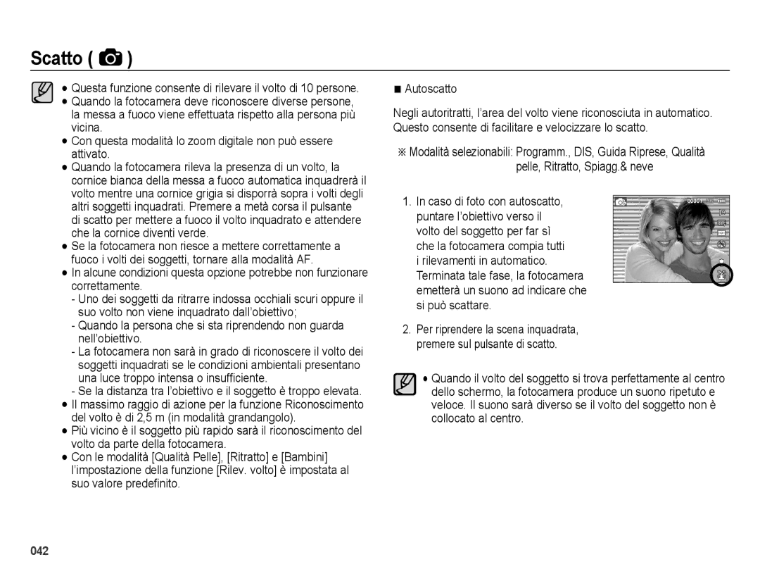 Samsung EC-ES75ZZBPUIT, EC-ES74ZZBDBE1, EC-ES75ZZBPOIT, EC-ES75ZZBPBIT, EC-ES75ZZBPSIT manual 042 