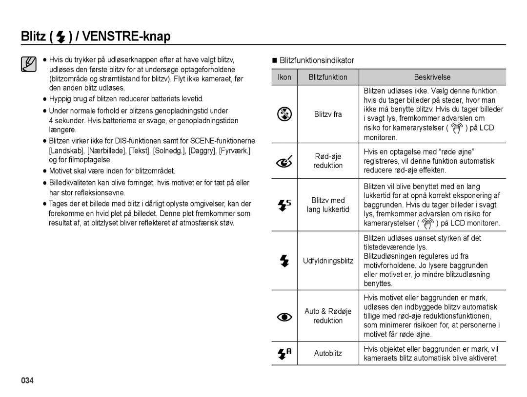 Samsung EC-ES75ZZBPBE2 manual Blitzfunktionsindikator 