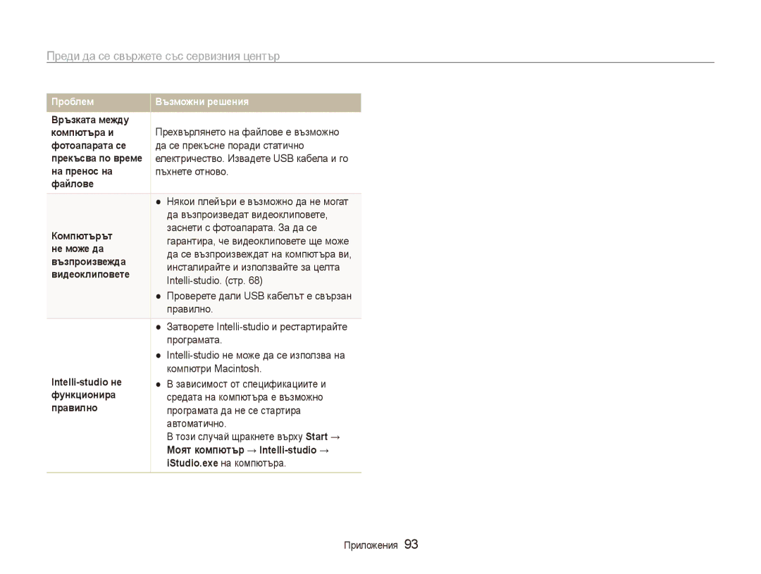 Samsung EC-ES80ZZBPSE3, EC-ES80ZZBPBE3 manual Моят компютър → Intelli-studio → 