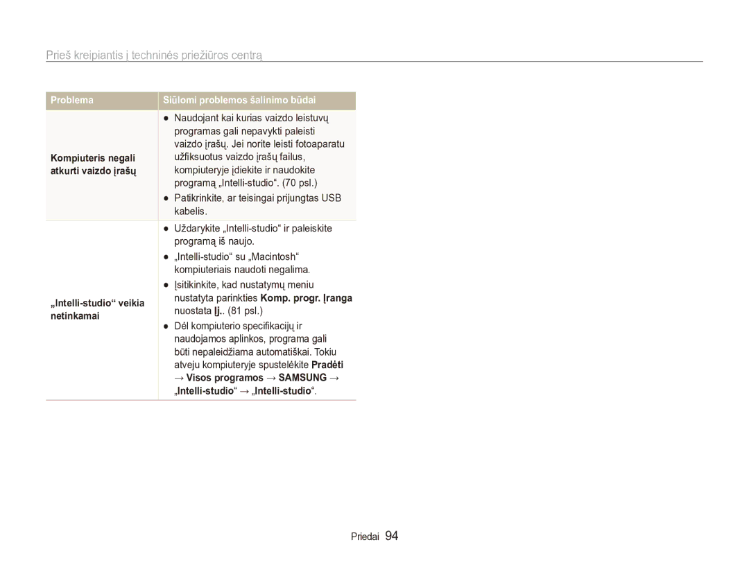 Samsung EC-ES90ZZBPBE2, EC-ES90ZZBPSE2 manual „Intelli-studio → „Intelli-studio 