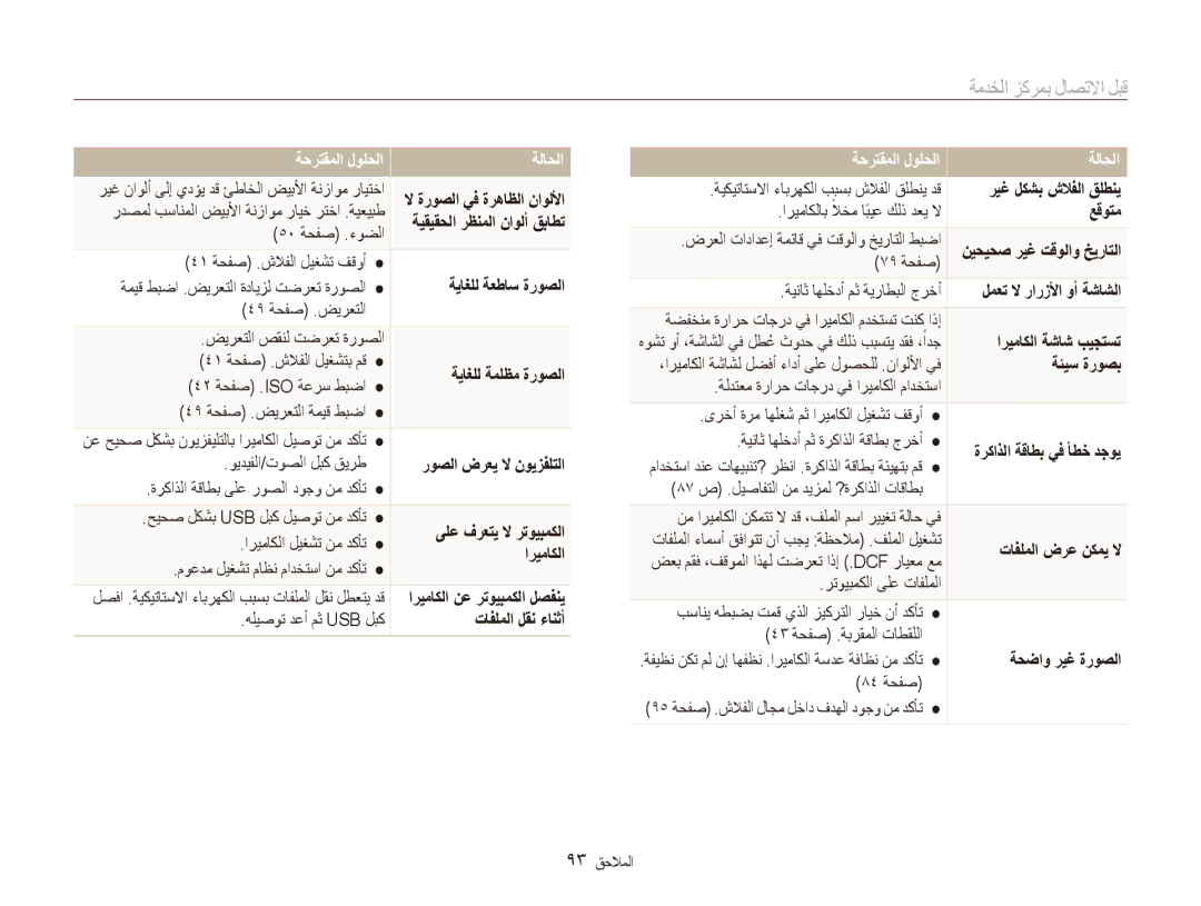 Samsung EC-ES90ZZBPRAE manual ةياغلل ةعطاس ةروصلا, ةياغلل ةملظم ةروصلا, اريماكلا, تافلملا لقن ءانثأ, عقوتم, ةئيس ةروصب 