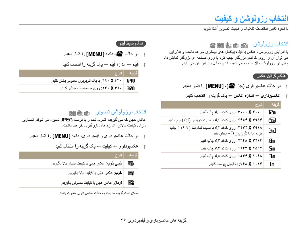 Samsung EC-ES9ZZZDASME, EC-ES9ZZZBABE1 تیفیک و نشولوزر باختنا, ریوصت نشولوزر باختنا, همکد ،یرادربملیف و یرادربسکع تلاح رد 